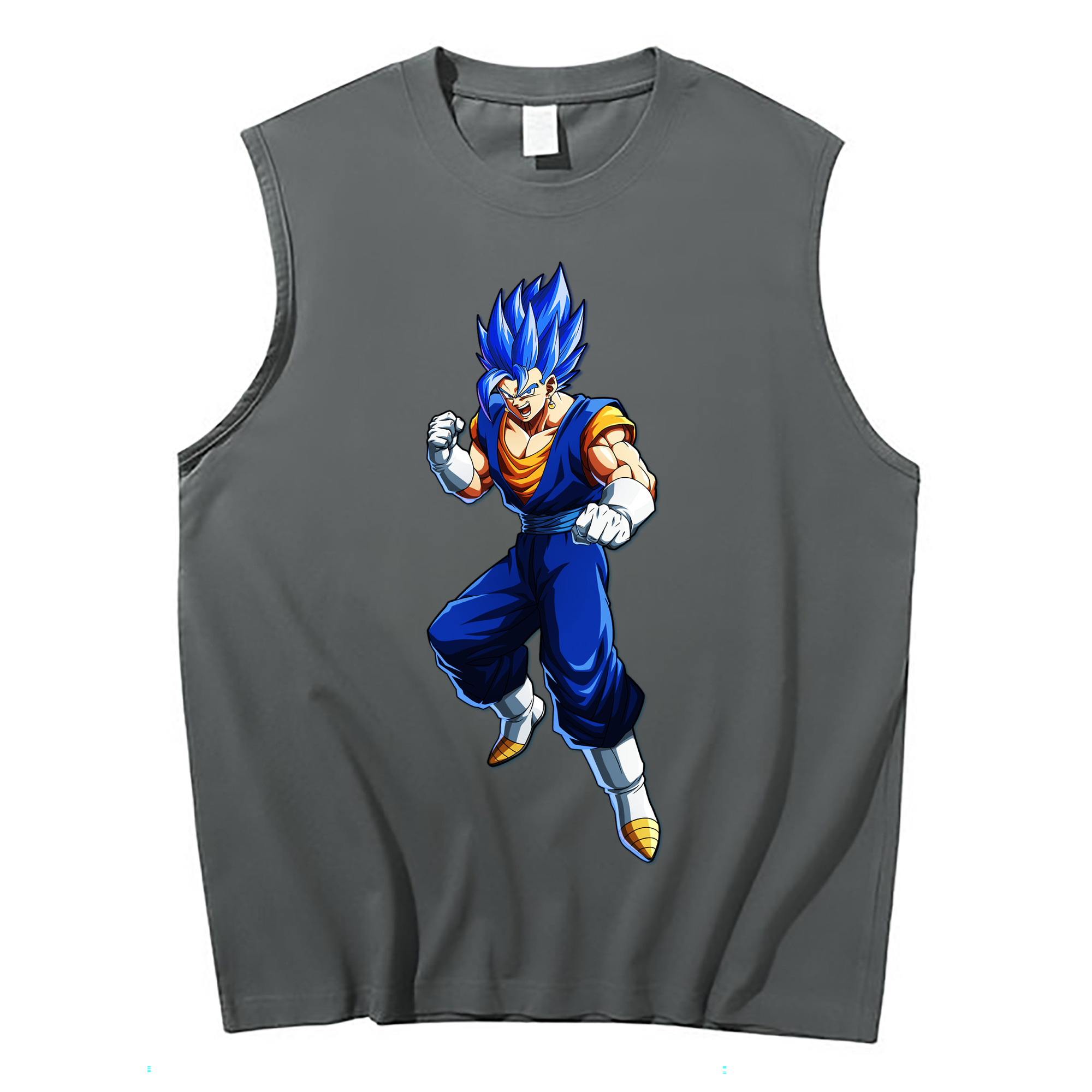 （画像用） ドラゴンボール ベジット DRAGON BALL Vegetto コットン100％タンクトップ（フロントプリント）